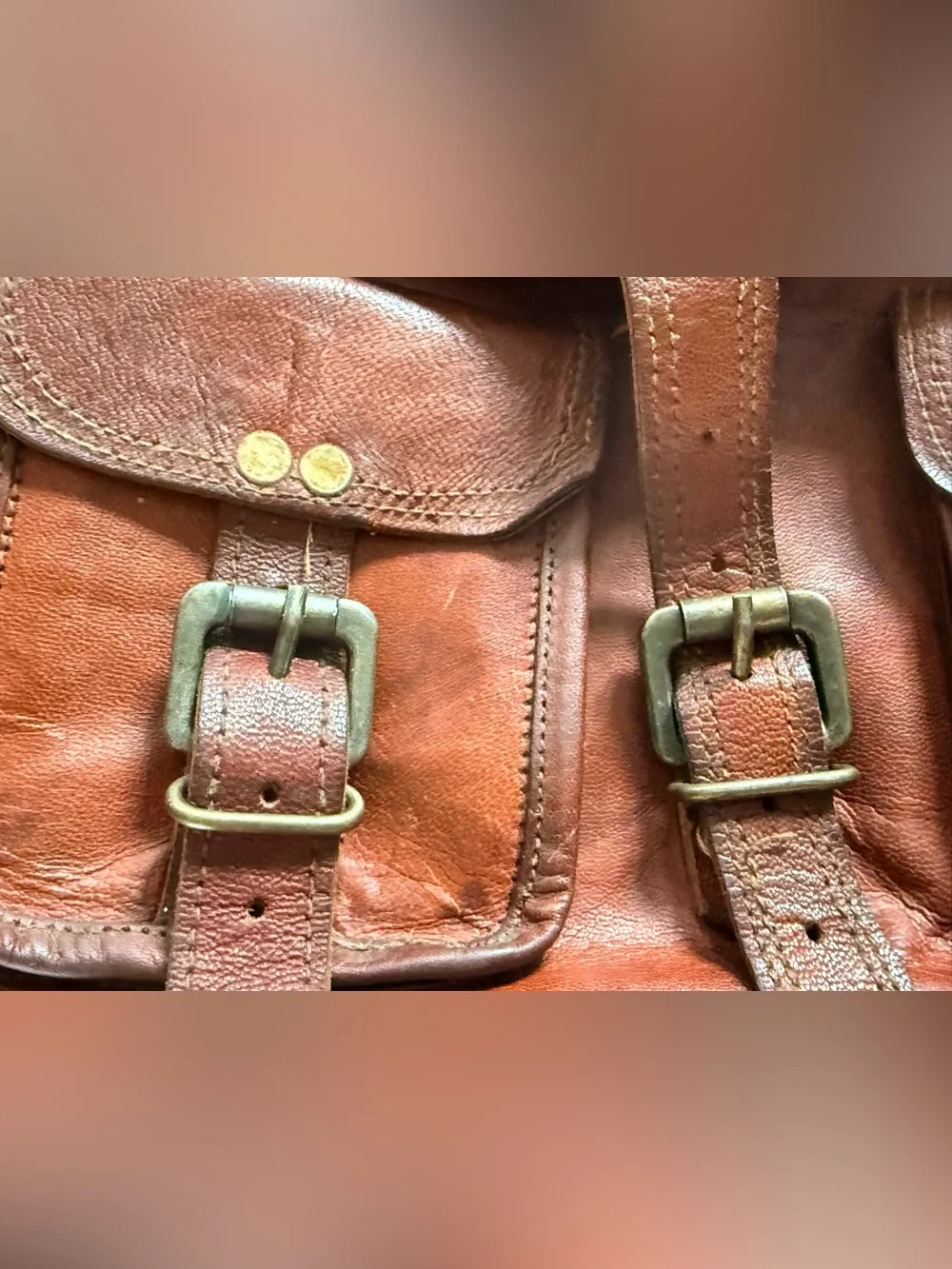 Very Vintage Leather Messenger Bag - Brown TLC